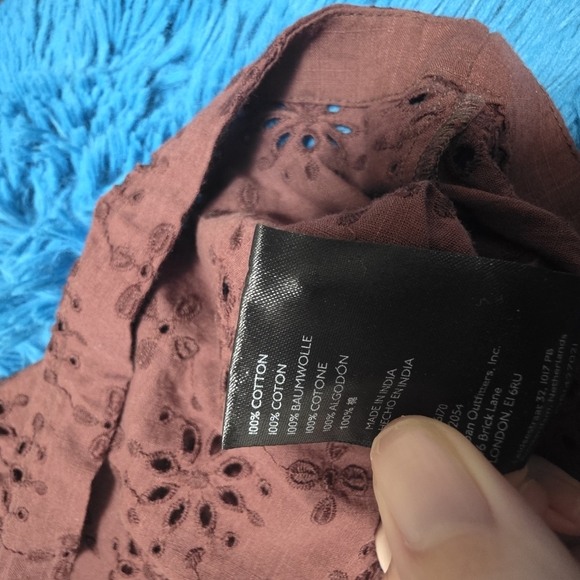 Anthropologie Embroidered Womens Blouse Size XS - Picture 9 of 11